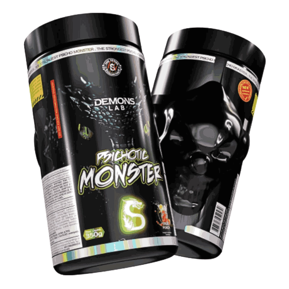 Pré Treino Psichotic Monster 350g, Fruit Punch - Demons Lab