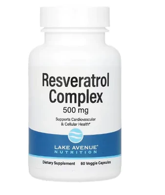 Complexo de Resveratrol, 500mg, 60 Cápsulas, Lake Avenue Nutrition