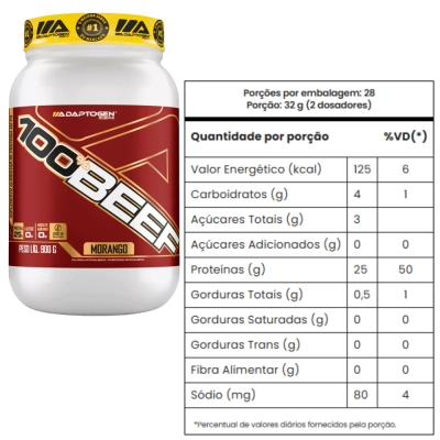 100% Beef, Sabores, 900g, Adaptogen