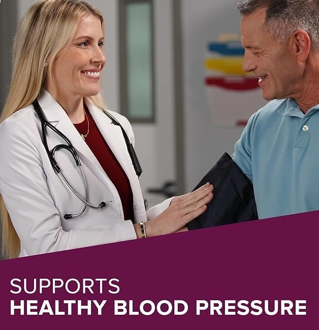 Blood Pressure Support, Com Beterraba + CoQ10 + Semente de Uva, Auxiliam na Circulação Sanguínea, 60 Cápsulas, Qunol 