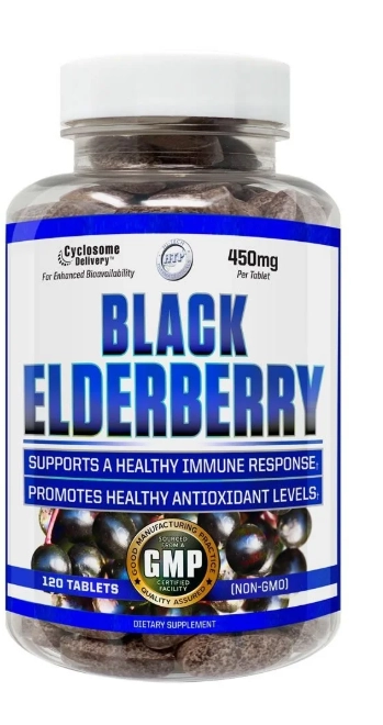 Black Elderberry, 120 Comprimidos, Hi-Tech Pharma