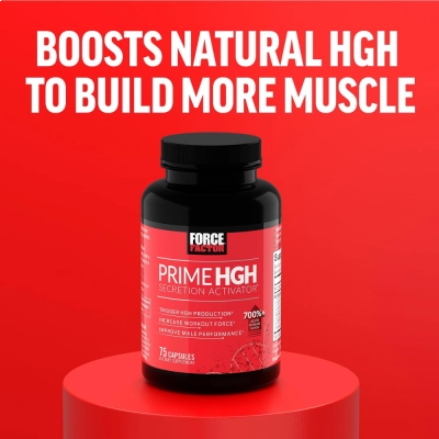 Prime HGH 3400mg, Fórmula Avançada para Suporte à Recuperação, Performance e Bem-Estar, 75 Cápsulas, Force Factor