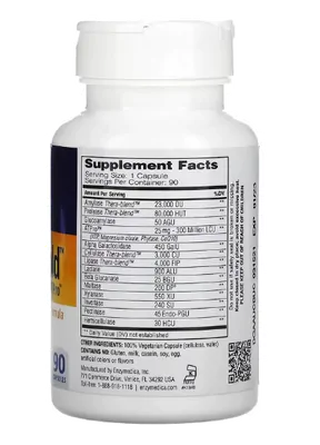 Digest Gold com ATPro, 90 Cápsulas, Enzymedica