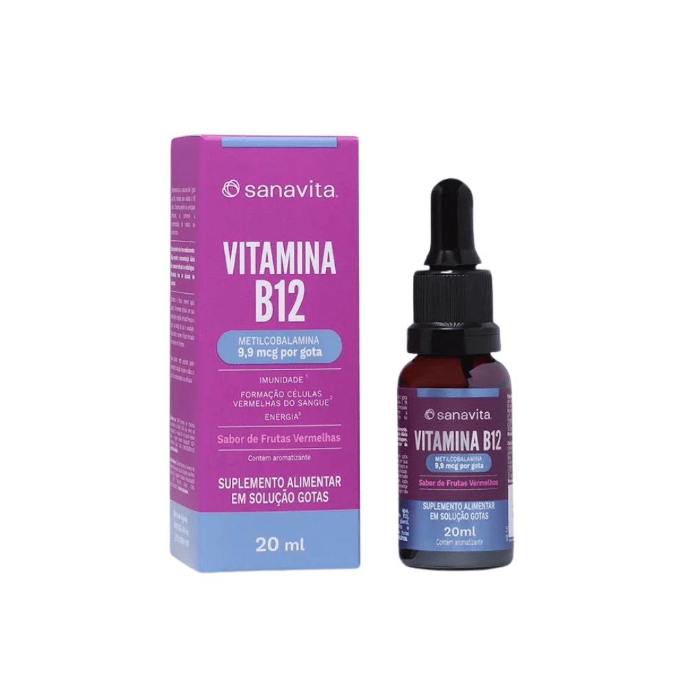 Vitamina B12 em Gotas, 20ml - Sanavita