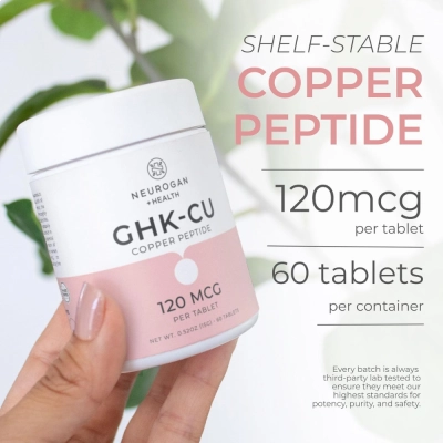 GHK-CU Cooper Peptides, 120MCG, 60 Comprimidos, Neurogan Health
