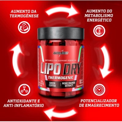 Lipo Dry Termogênico, 60 Cápsulas, Integralmedica 