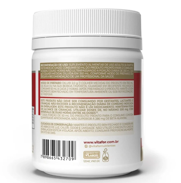 Beta Alanina, 120g, Vitafor