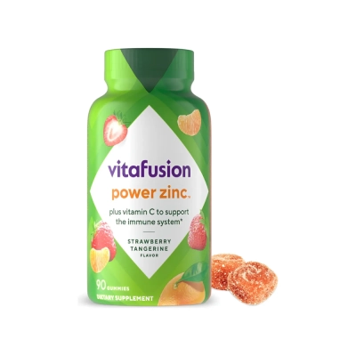 Power Zinc, Strawberry Tangerine, 90 Gummies, Vitafusion 