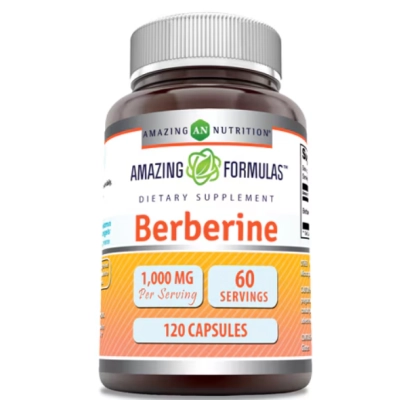 Berberina 1000mg, Cápsulas, Amazing Formulas