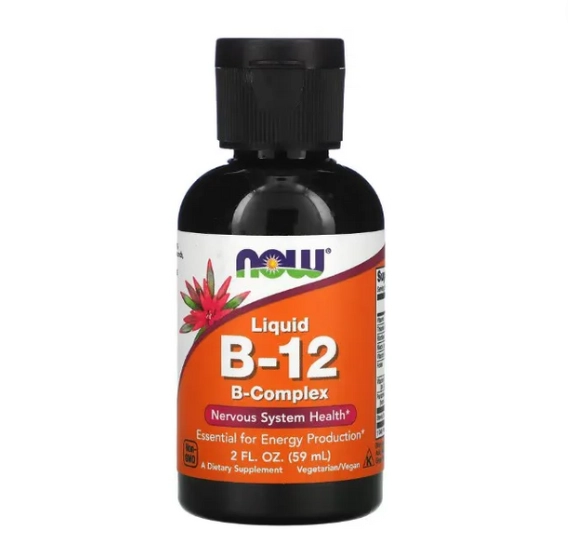 Vitamina B-12 Liquida, Complexo B, 59ml. Now