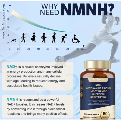 NMNH, Mononucleotídeo de Dihidronicotinamida, 60 Cápsulas, Totaria Health