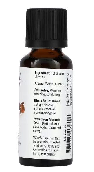 Óleo Essencial, Cravo, 59ml, Now