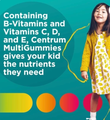 Centrum Kids, 150 Gomas Sabor Ponche Tropical