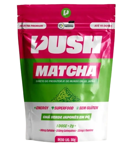 Matcha em Pó, 30g, Push & Pow