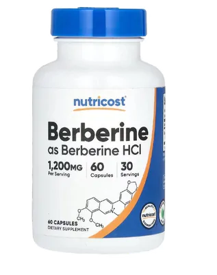 Berberina, 600mg, 60 Cápsulas, Nutricost