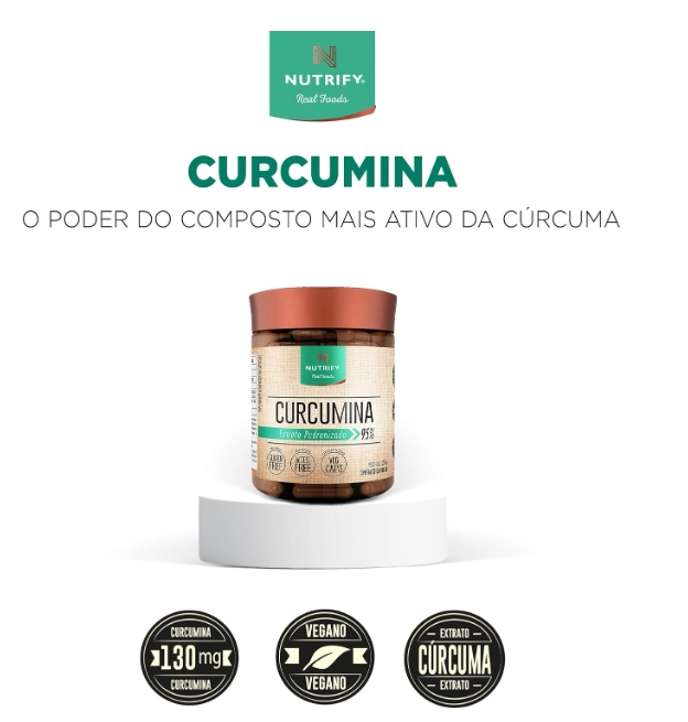 Curcumina, 30 Cápsulas, Nutrify