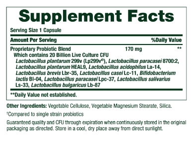 Probiótico 10, 170mg, 30 Cápsulas, Nature's Bounty