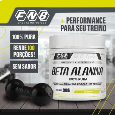 Beta Alanina, 100% Pura, Sem Sabor 200g, FNB