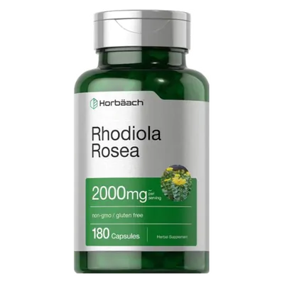 Rhodiola Rosea, 2000mg, 180 Cápsulas, Horbaach