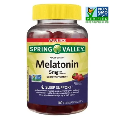 Melatonina 5mg, 180 Gomas, Spring Valley
