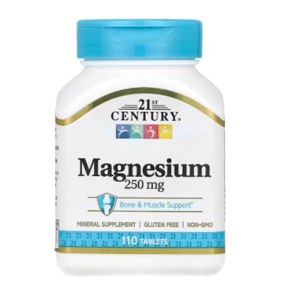 Magnésio 250mg, Comprimidos, 21st Century