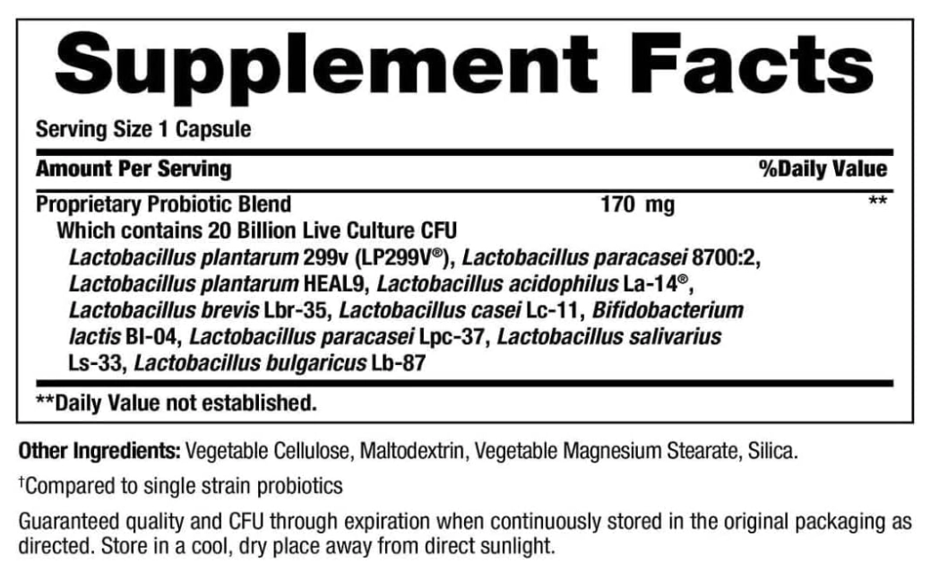 Probiótic 10, 170mg, 20 bilhões, 70 Cápsulas, Nature's Bounty