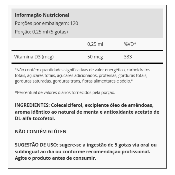 Vitamina D3 2000UI, 30ml, Ocean Drop
