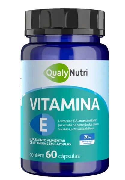 Vitamina E 20mg, 60 Cápsulas, QualyNutri