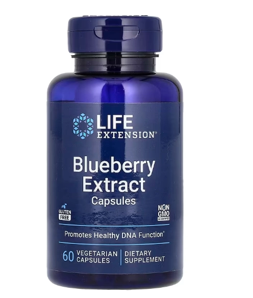 Blueberry Extract, Mirtilo 425mg, 60 Cápsulas, Life Extension