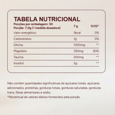 Magnésio + Inositol Relief 3.0 Sem Melatonina, Sabor Lemonade, 350g, True Source