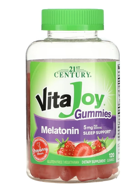 Melatonina em gomas 5 mg - 21 st century - 120 gomas