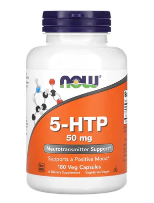 5-HTP (Humor Positivo), 50mg, 180 Cápsulas, Now