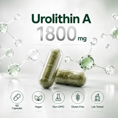 Urolithin A ,1.800mg, 90 Cápsulas, Hfbiofyue