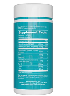 Areds 2 Plus, Vitaminas para os Olhos Senior, Alívio da Cansaço Ocular e Saúde Ocular, 60 Cápsulas, UpNourish