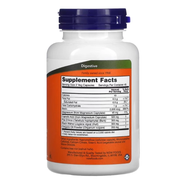 Candida Support, Saúde Intestinal, 90 Cápsulas, Now