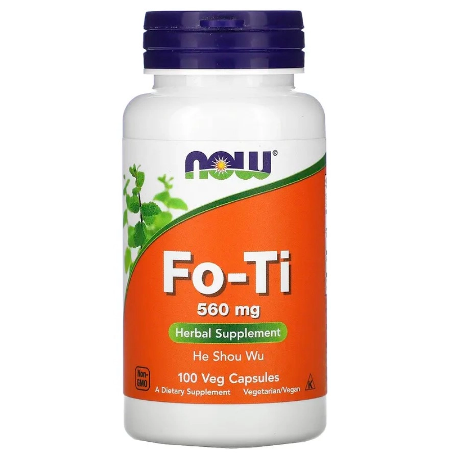 Fo-Ti, He Shou Wu, 560 mg, 100 Cápsulas, Now
