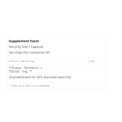 Tribulus 750mg, 90 Cápsulas, Bulgarian
