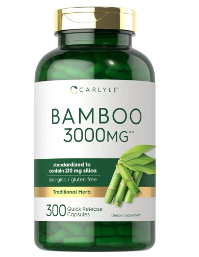 Bamboo 3000mg, Extrato de Bambu, 300 Cápsulas, Carlyle