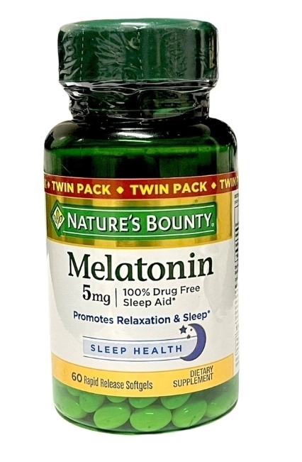 Melatonina 5mg, 60 cápsulas, Natures Bounty