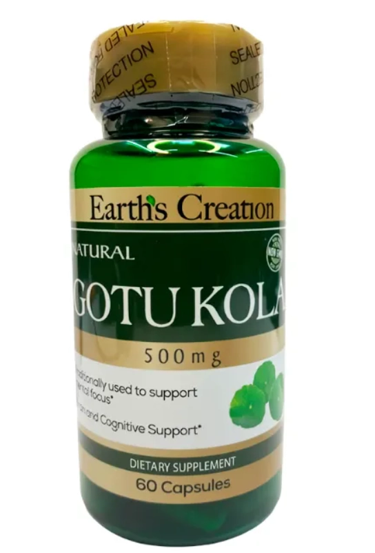 Gotu Kola, 500mg, 60 cápsulas, Earth's Creation