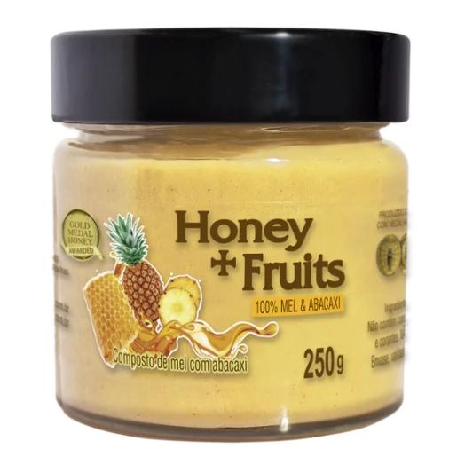 Honey + Fruits, Mel com Abacaxi, 250g, ‎Apis Nativa