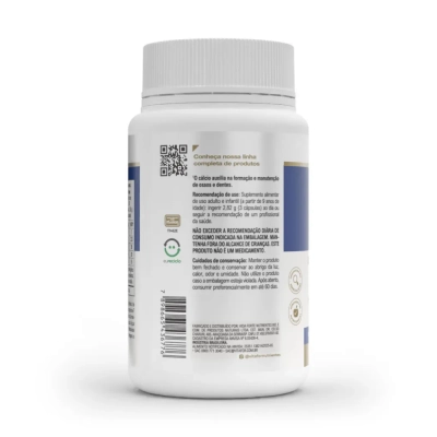 Cálcio Plus, Suplemento De Cálcio Para Saúde Óssea, 90 Cápsulas, Vitafor