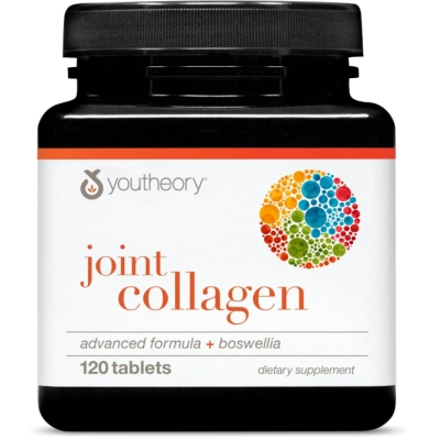 Joint Collagen Advanced, Colágeno Tipo II, 120 Comprimidos, Youtheory 
