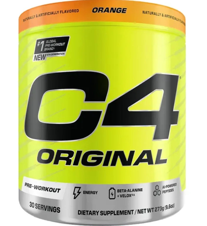 Pré Treino C4 Original, Sabor Laranja 273g, Cellucor 