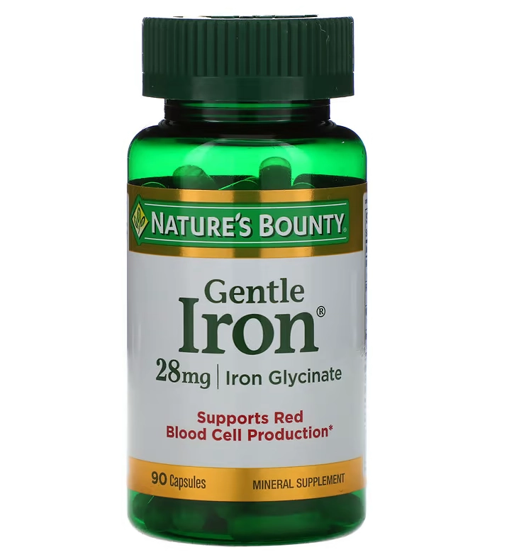 Ferro Suave, 28mg, 90 Cápsulas, Nature's Bounty