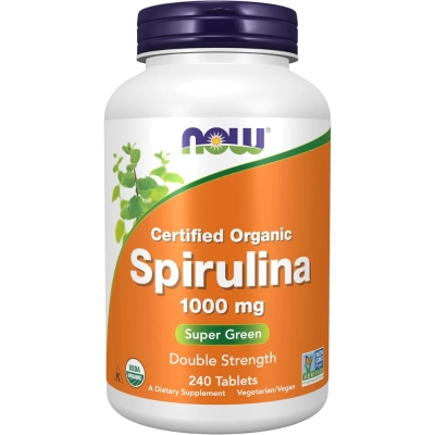 Spirulina, 1000 mg , 240 Cápsulas, Now