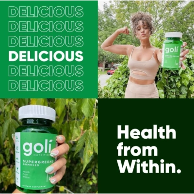 Supergreens, Superalimentos, Vitaminas e Probióticos, 60 Gomas, Golí Nutrition