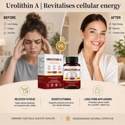 Urolithin A Complex com PQQ, CoQ10 e L-Ergotioneína, 90 Cápsulas, Luakiju
