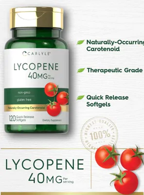 Licopeno 40mg, 120 Cápsulas, Carlyle