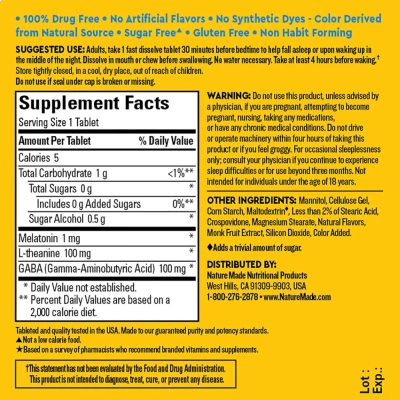 Wellblends Back To Sleep, 1mg Melatonin, 40 Cápsulas, Nature Made